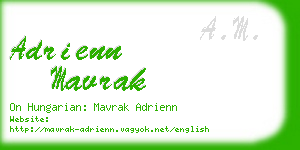 adrienn mavrak business card